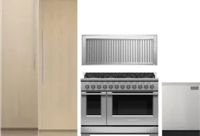 5 Piece Package Includes Refrigerator, Freezer, Range, Hood And Dishwasher